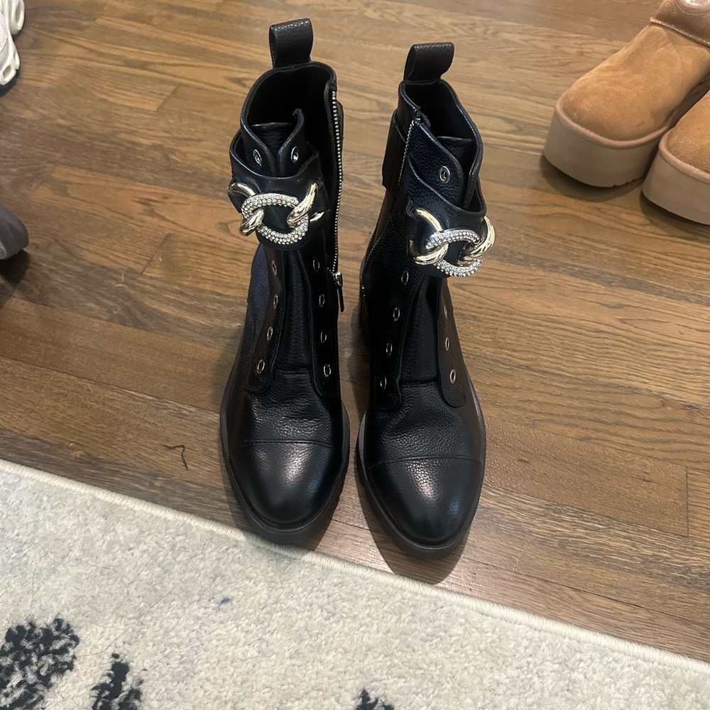 Karl Lagerfeld combat boots size 7.5 never worn. Brand new